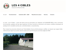 Tablet Screenshot of les4cibles.fr